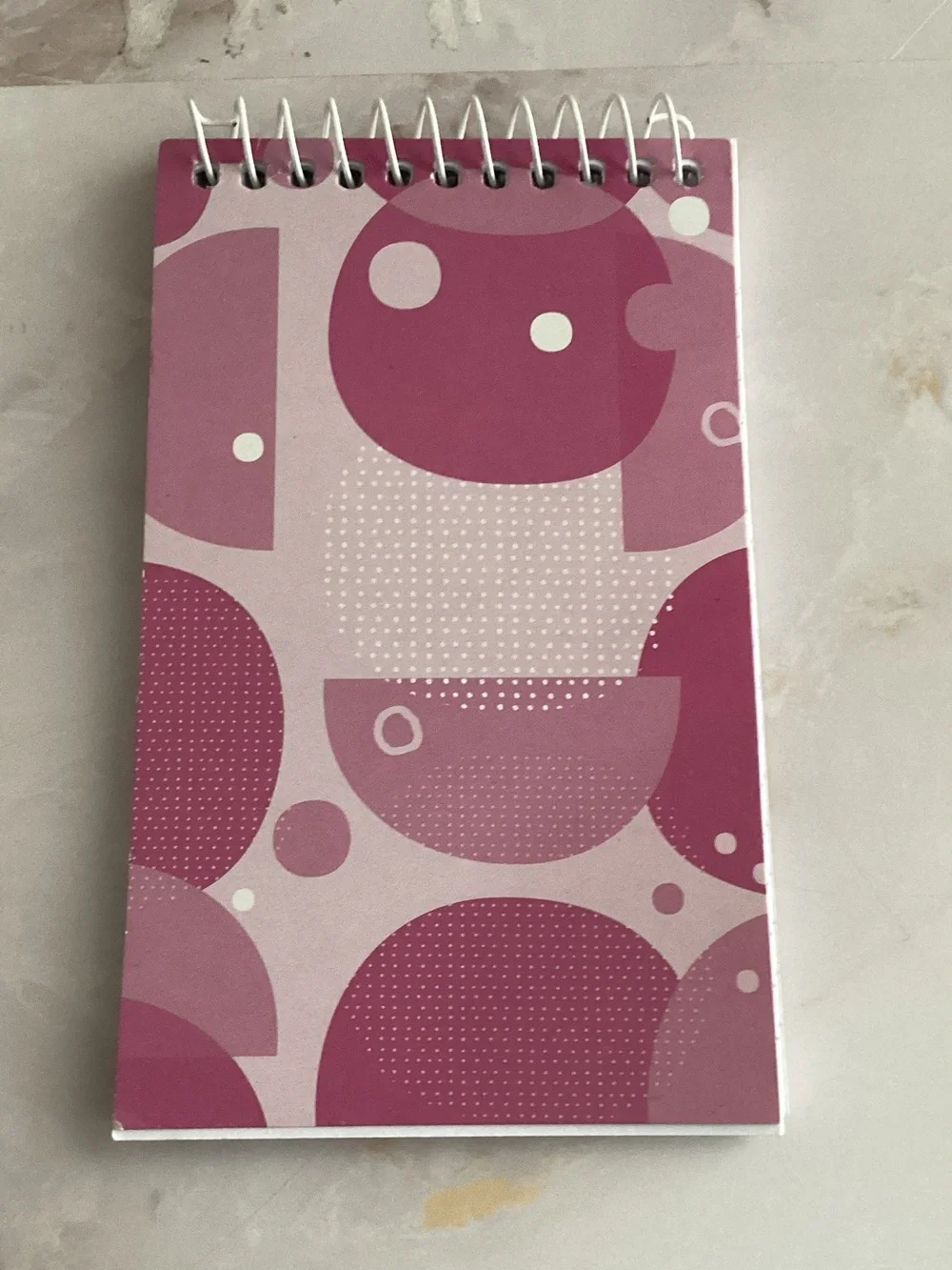 pink print mini purse notebook